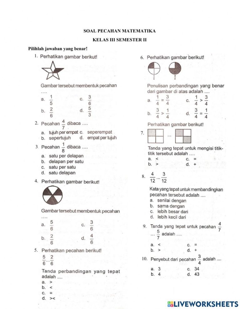 Memaksimalkan Pembelajaran Matematika Kelas 3 SD Semester 2 KTSP: Panduan Lengkap Download Soal Latihan