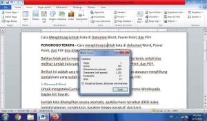 Menghitung Jumlah Kata Di Word