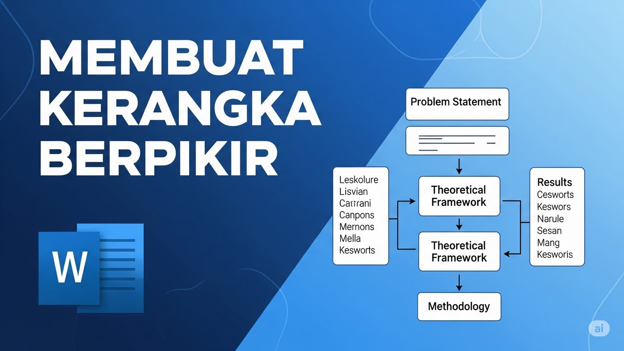 3 Langkah Cara Membuat Kerangka Pemikiran di Word, Kunci Sukses PEMP ke KNMP 2026