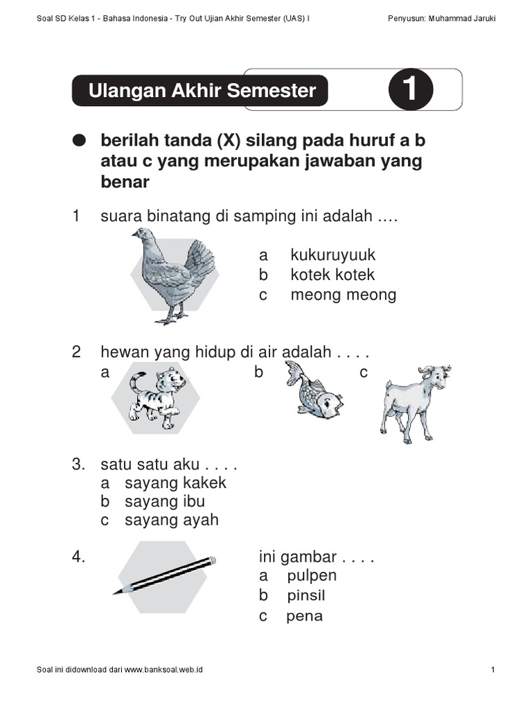 Menjelajahi Dunia Kata dan Kalimat Panduan Lengkap Contoh Soal Ulangan