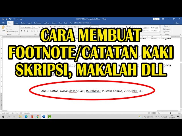 Cara Cepat Bikin Footnote Profesional Panduan Langkah-demi-Langkah