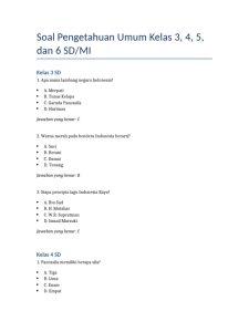 Soal Pengetahuan Umum SD Kelas 3-6 PDF