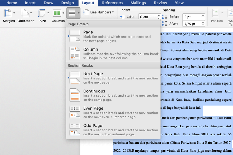 5 Trik Rahasia Cara Memindahkan Page di Word Agar Posisi Kertas Rapi