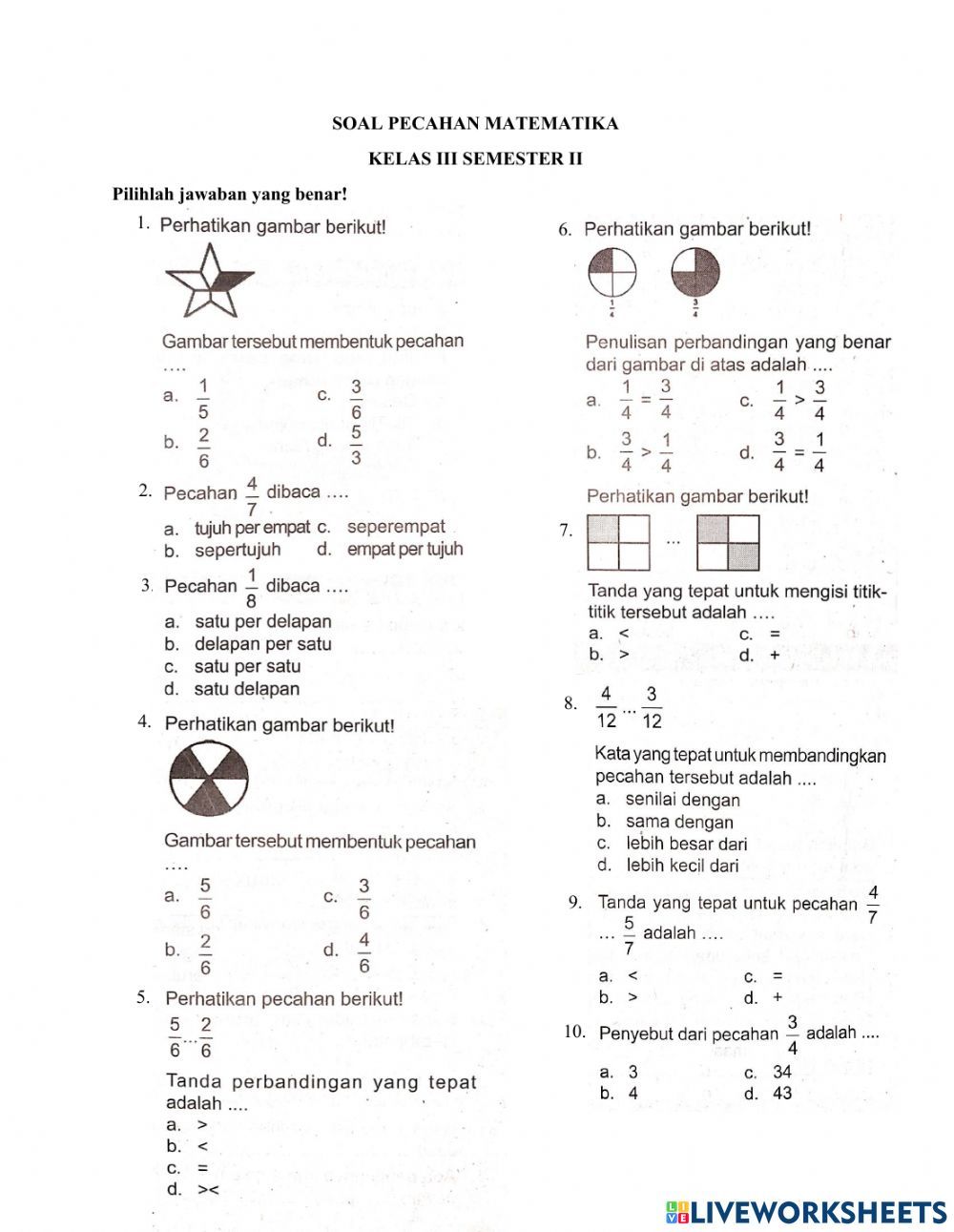 10 Contoh Soal Matematika Kelas 3 Tema 7 Sub Tema 1 Pembelajaran1 Luas