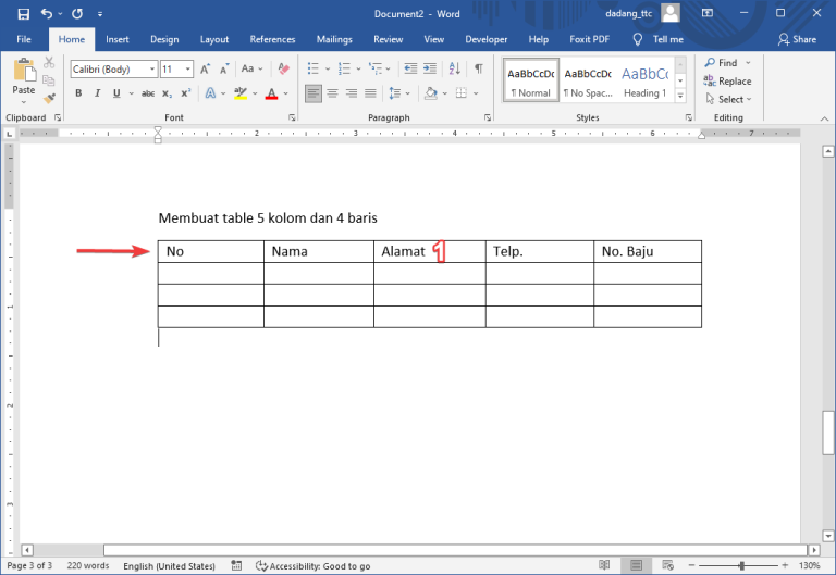 Ternyata 3 Cara Tab di Tabel Word yang Jarang Diketahui