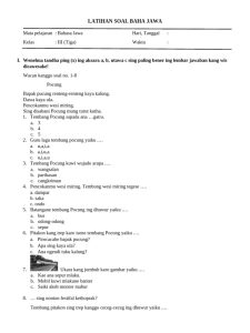 Soal Pat Kelas 3 - Bahasa Jawa Semester 1 PDF