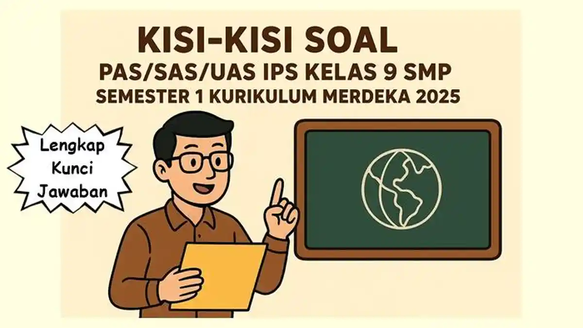 Kisi-kisi Soal PAS SAS UAS IPS Kelas 9 SMP Semester 1 Kurikulum Merdeka