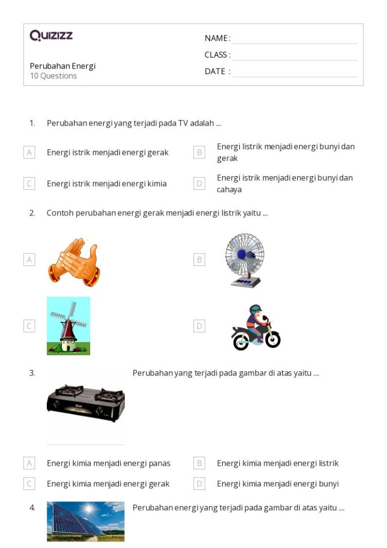 5 Contoh Soal IPA Kelas 4 Tentang Energi yang Sering Muncul di Ujian, Wajib Tahu