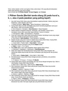 Akhirnya Terungkap 7 Contoh Soal UKK Agama Hindu Kelas 4 SD yang Wajib Dikuasai