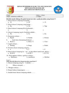 Soal Bahasa Lampung Kelas 1 SD PDF