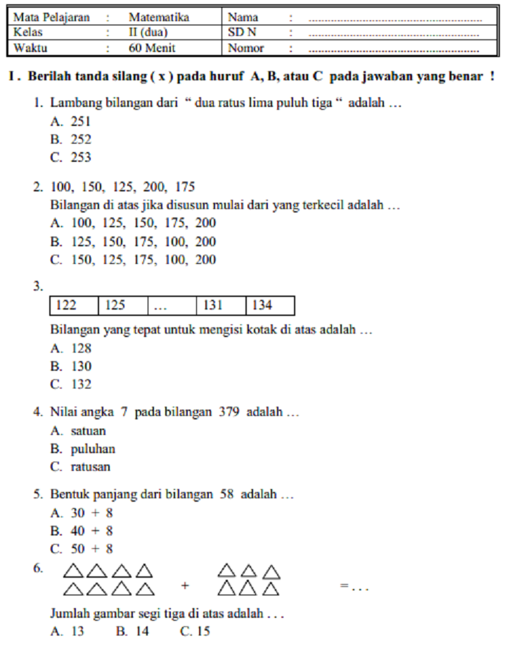 7 Cara Cerdas Menaklukkan Contoh Soal SD Kelas 2 Semester 1 Math yang Jarang Diketahui Guru
