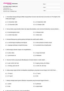Akhirnya Tersedia Downloud Soal UTS Tema 6 Sub.1 dan 2 Kelas 4 Plus Kunci Jawaban Terbaru untuk Persiapan Ujian.