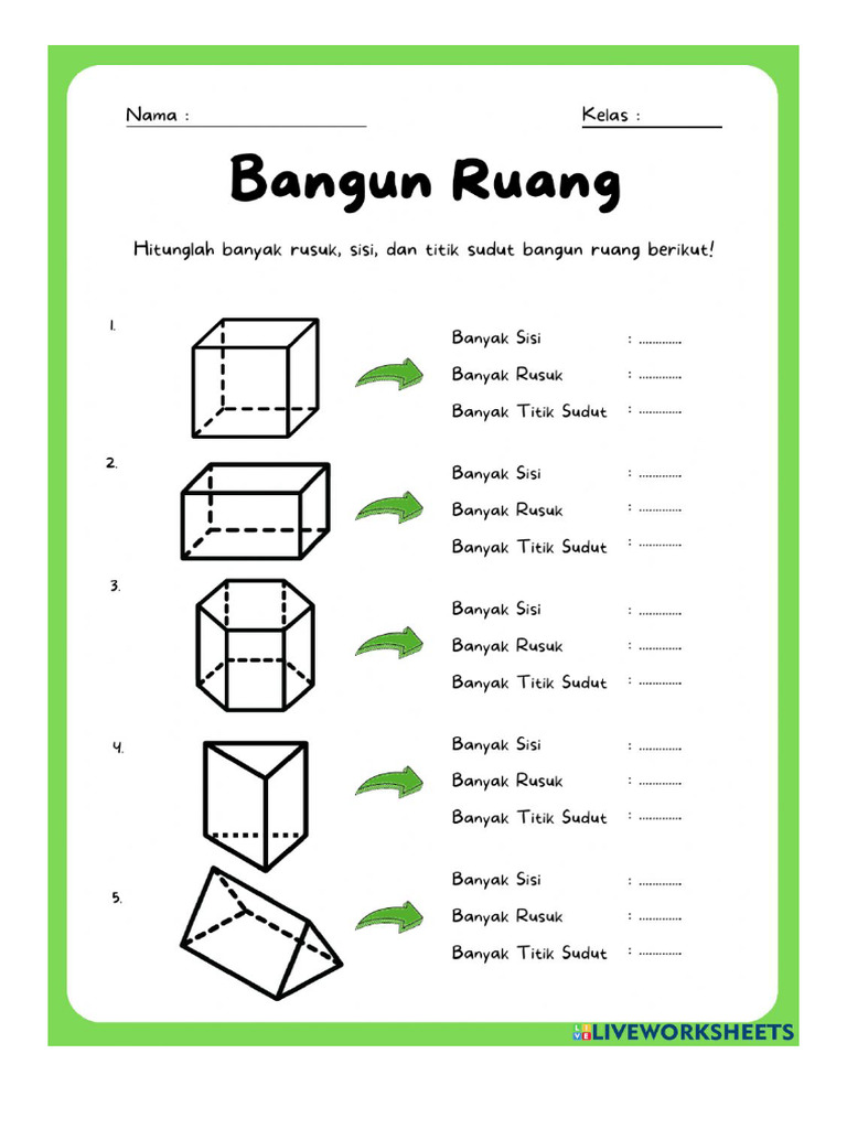 5 Contoh Soal Matematika Kelas 1 Bangun Ruangsederhana Bikin Anak Paham Volume Cepat