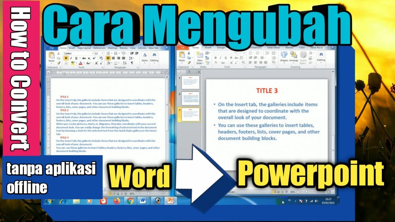 Cara Memasukan Word ke PowerPoint Agar Presentasi Makin Profesional dan Keren