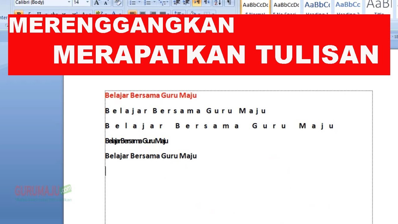 Rahasia Cara Merapatkan Huruf di Word Agar Dokumen Tugas Jadi Lebih Rapi dan Estetik