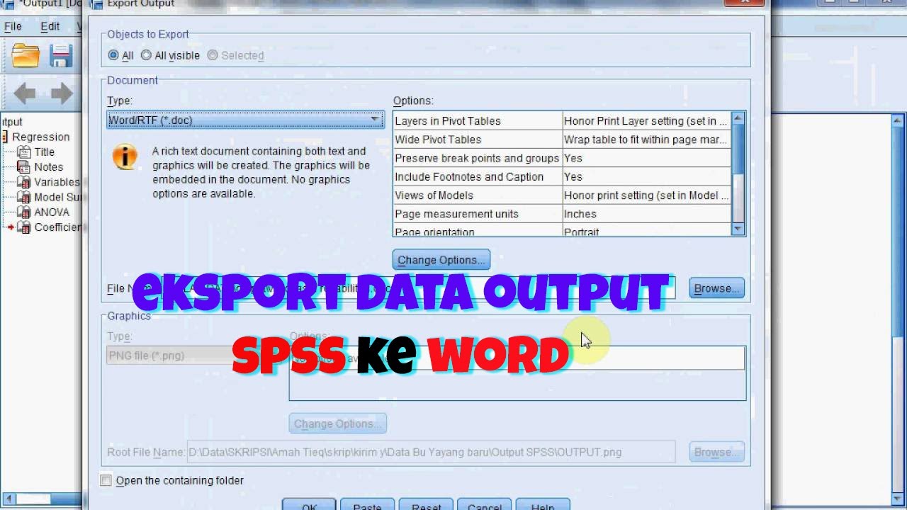 Ternyata Begini Cara Export File SPSS ke Word Agar Data Skripsi Langsung Rapi