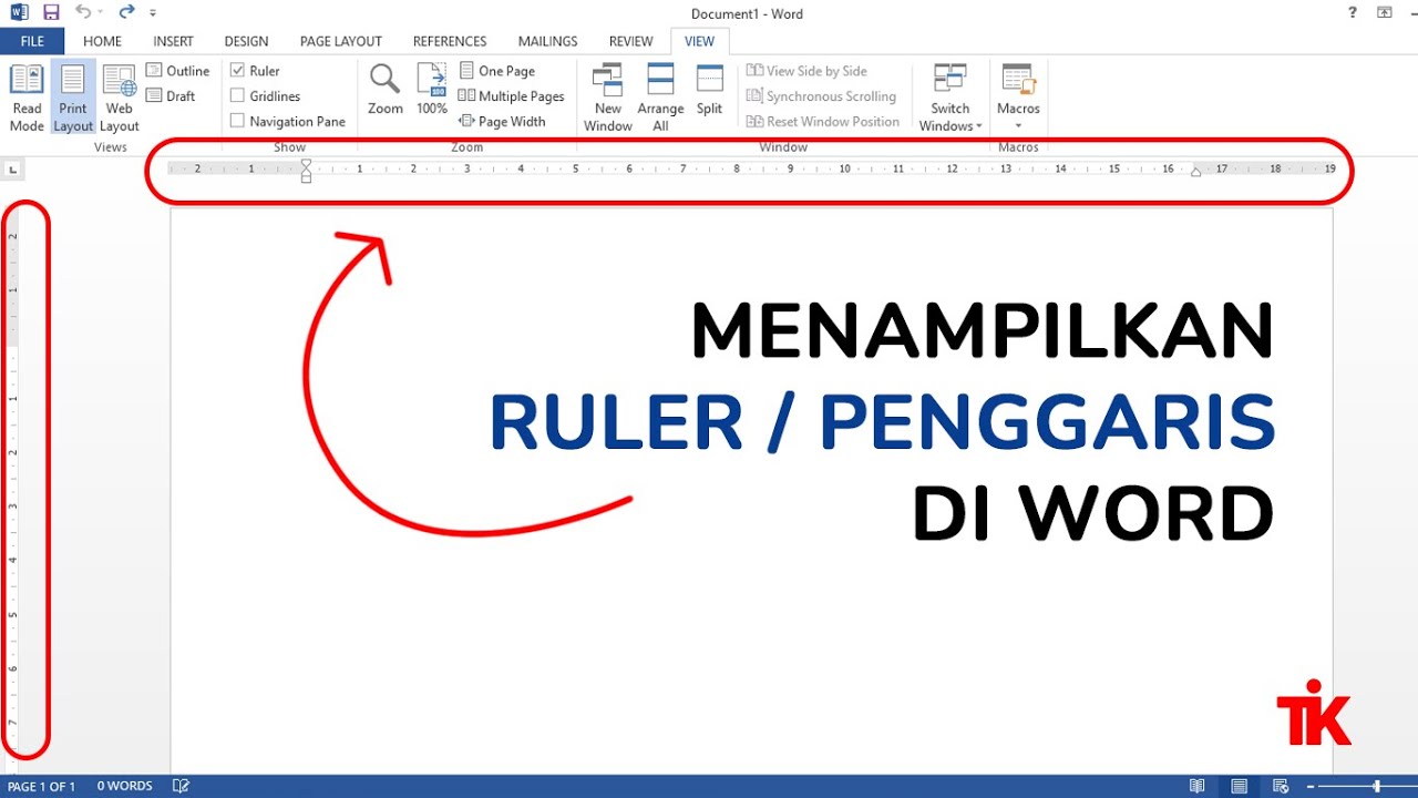 Ternyata Begini Cara Memunculkan Penggaris Pada Word Agar Dokumen Anda Lebih Rapi