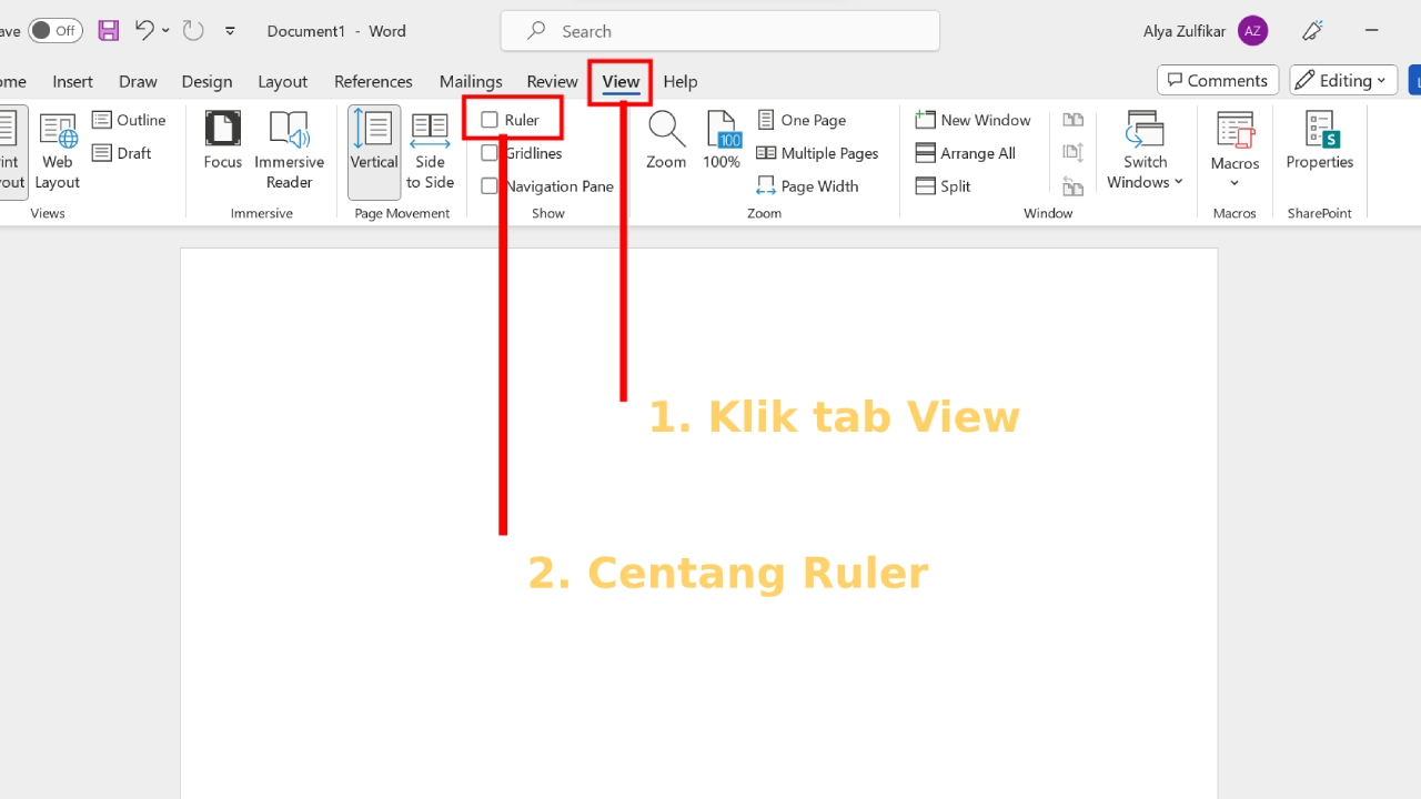 Ternyata Begini Cara Menampilkan Ruler di Microsoft Word Agar Dokumen Jadi Rapi