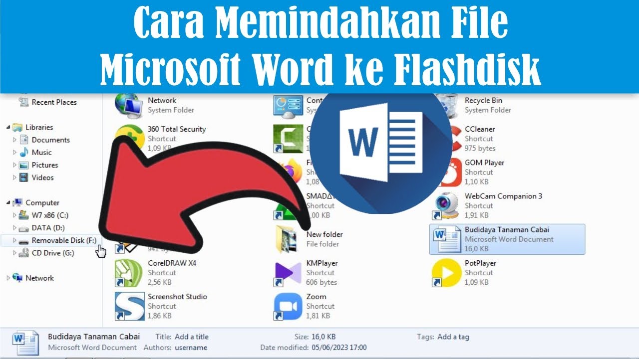 Ternyata Begini Cara Mengcopy File Microsoft Word ke Flashdisk dengan Cepat dan Aman
