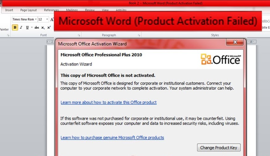 Ternyata Ini Cara Memperbaiki MS Word Product Activation Failed Agar Bisa Kerja Lagi