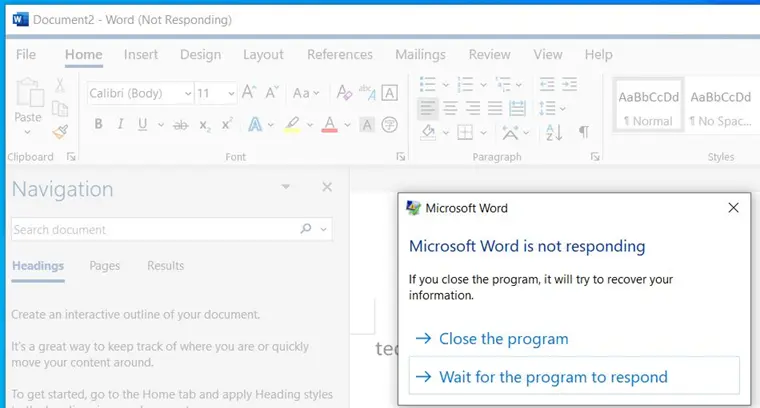 Ternyata Ini Cara Mengatasi Not Responding pada Microsoft Word Saat Mengetik Tugas