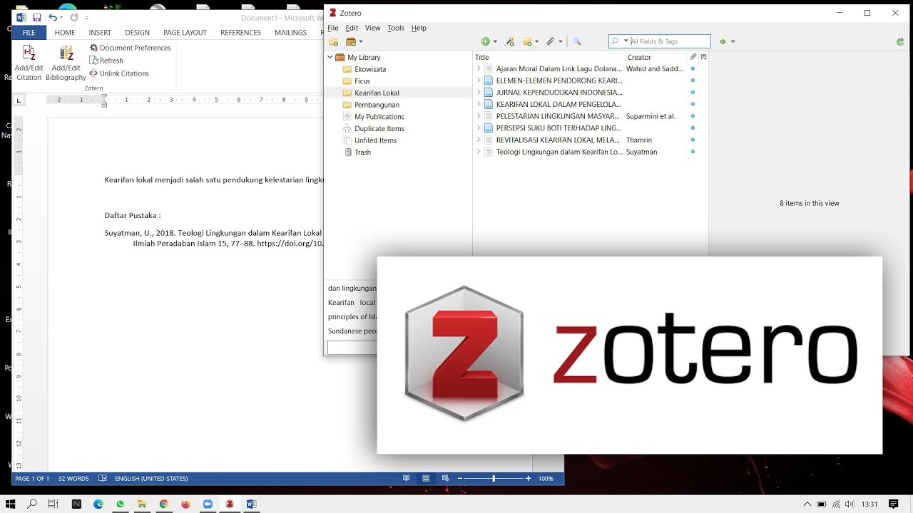 Ternyata Mudah, Ini Cara Menggunakan Zotero di Microsoft Word Agar Skripsi Cepat Selesai